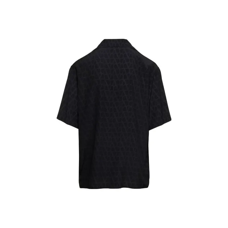 Valentino Embroidered Silk Shirt-1