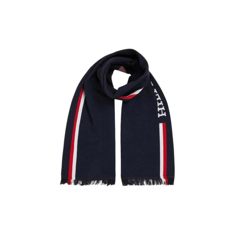 Tommy Hilfiger Knit Scarves Men's Marine Blue-1