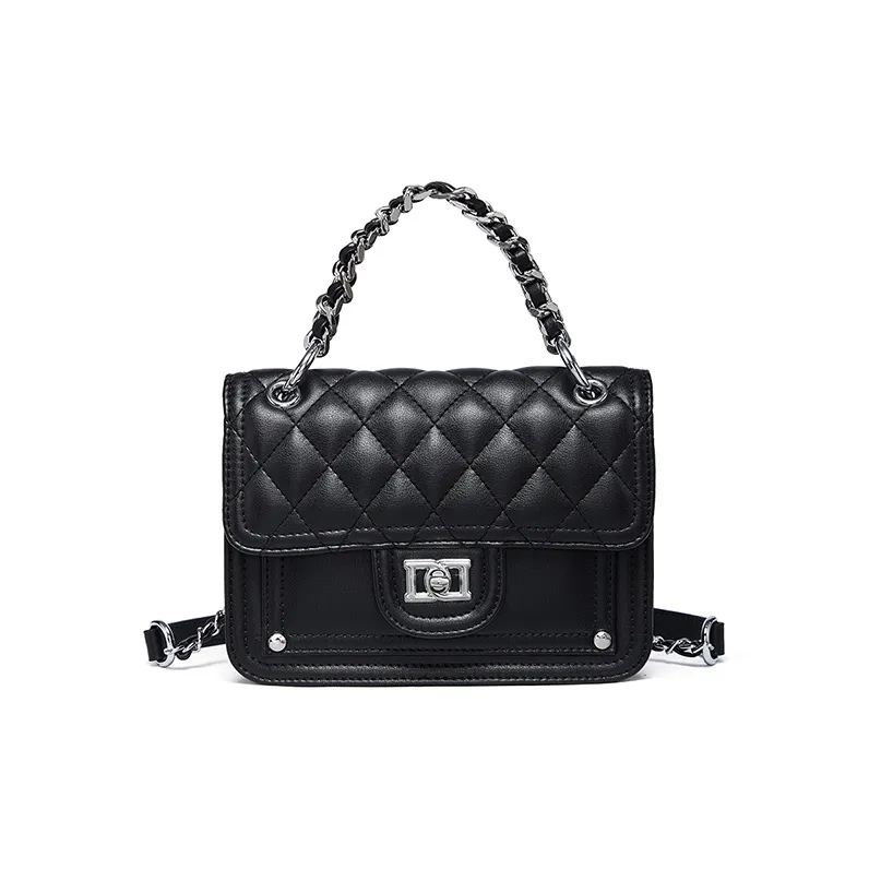 RED DRAGONFLY The First Layer Of Calfskin Premium Shoulder Bag, Crossbody Bag, Handbag Medium Size Unisex Ecru Black-8