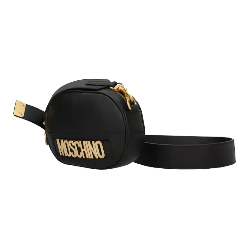 MOSCHINO Leather Camera Bags Crossbody Bags Shoulder Bags Women's Black-1