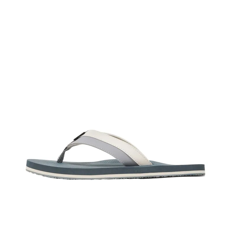 Oakley Rubber Sole Abrasion Resistant Flip Flops Men's Asphalt White Gray-0