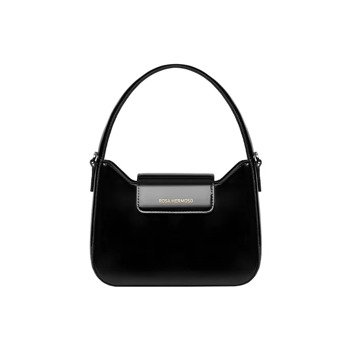 ROSA HERMOSO Vintage Design Smooth Line Cow Leather Shoulder Bag Crossbody Bag Handbag Candy Box Bag Women's-2