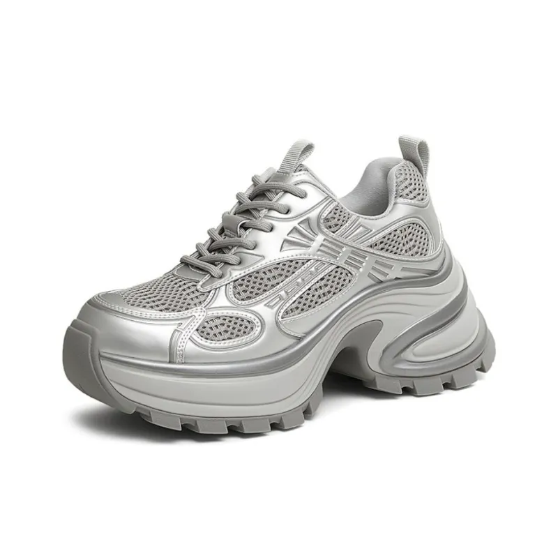 Tata Interstellar Galaxy Cushioning, Lightweight, Breathable Low Top Chunky Sneakers Women's-1
