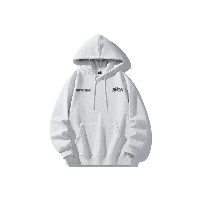 ZMOH Fleece Lined Hoodie Unisex Couple's-13