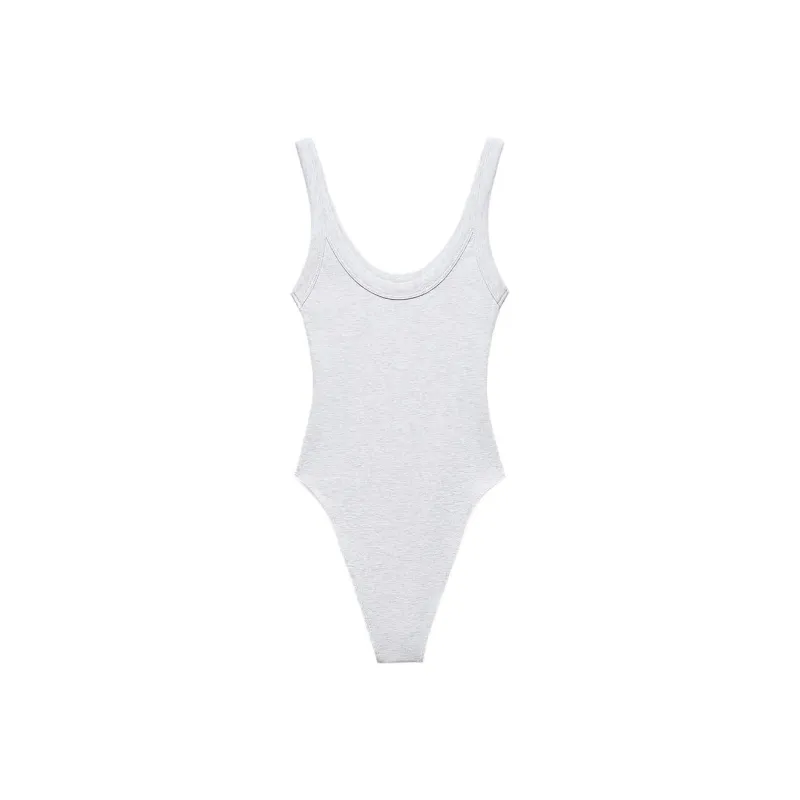 ZARA Bodysuits Women's Zebra Print Gray-1