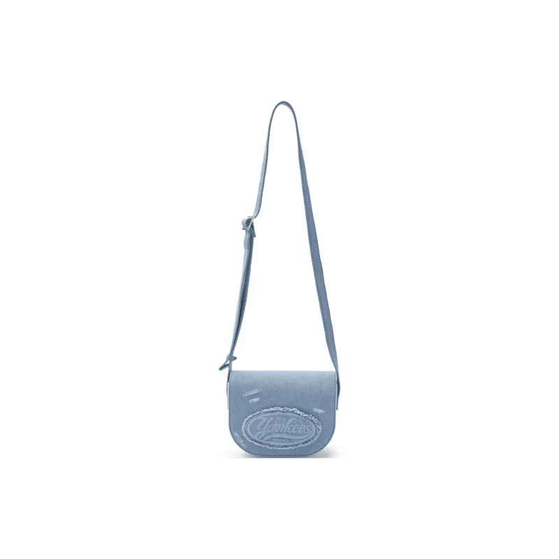 MLB Imitation Denim Crossbody Bag Unisex Light Blue-1