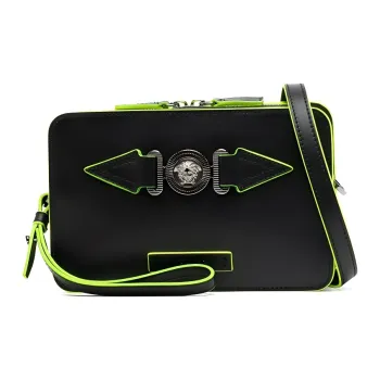 FANSIZHE Calfskin Messenger Bag Crossbody Bag Shoulder Bag Men's Green