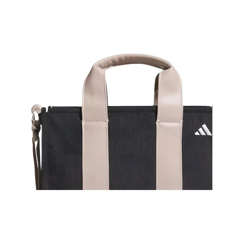 Adidas Polyamide Tote Bag Shopping Bag Shoulder Bag Crossbody Bag Handbag Unisex Black-4