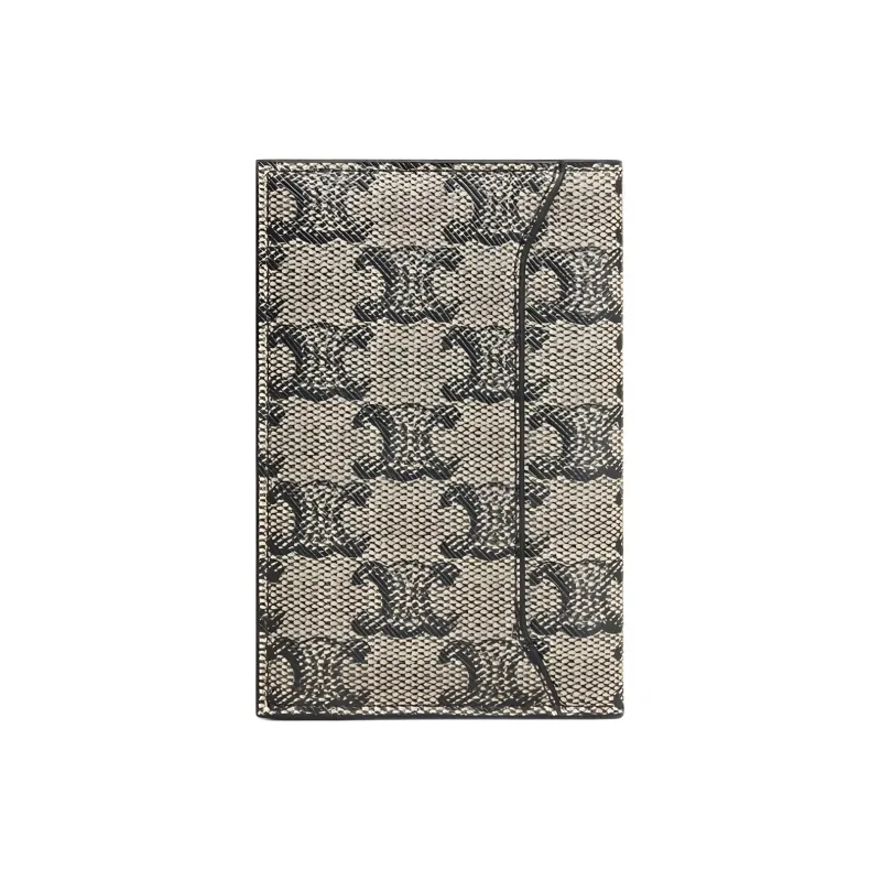 CELINE Canvas Card Holder Men's Beige-2