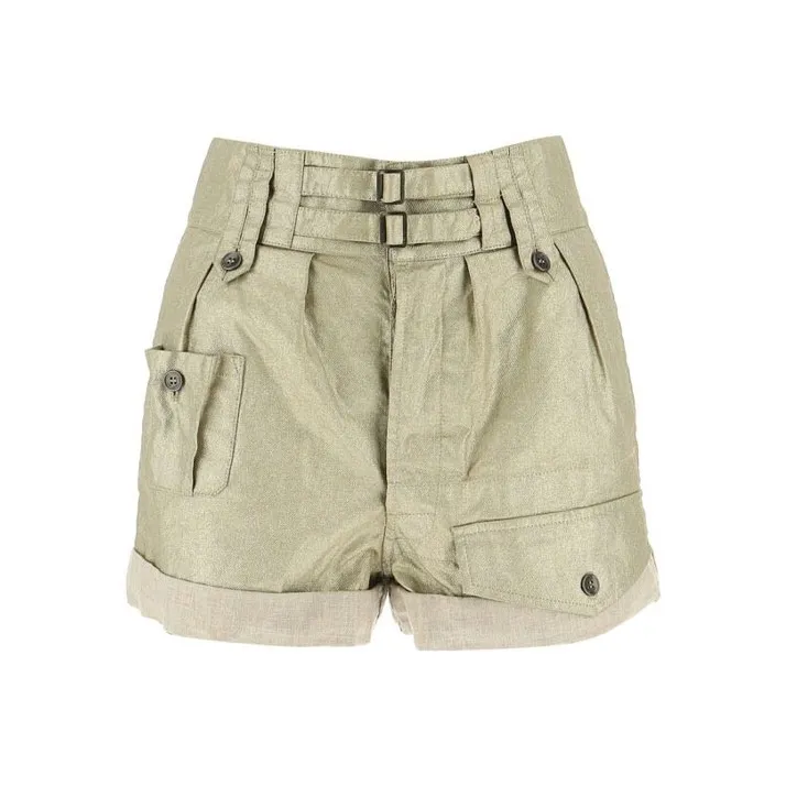 SAINT LAURENT Belted Cargo Shorts-0