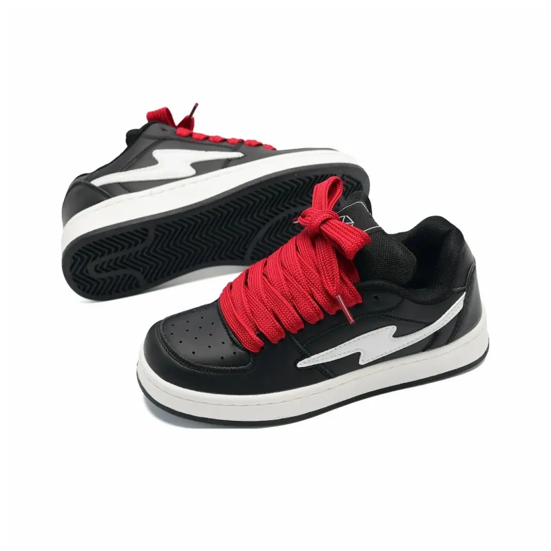 T628 Puffy Shoes Cushioned Wear-Resistant Lightweight Breathable Slip-Resistant Low-Top Skateboard Shoes Unisex-63