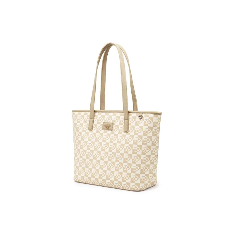 Dickies Polyvinyl Chloride Tote Bag, Shopping Bag, Shoulder Bag Women's Denim Blue/Light Khaki-1