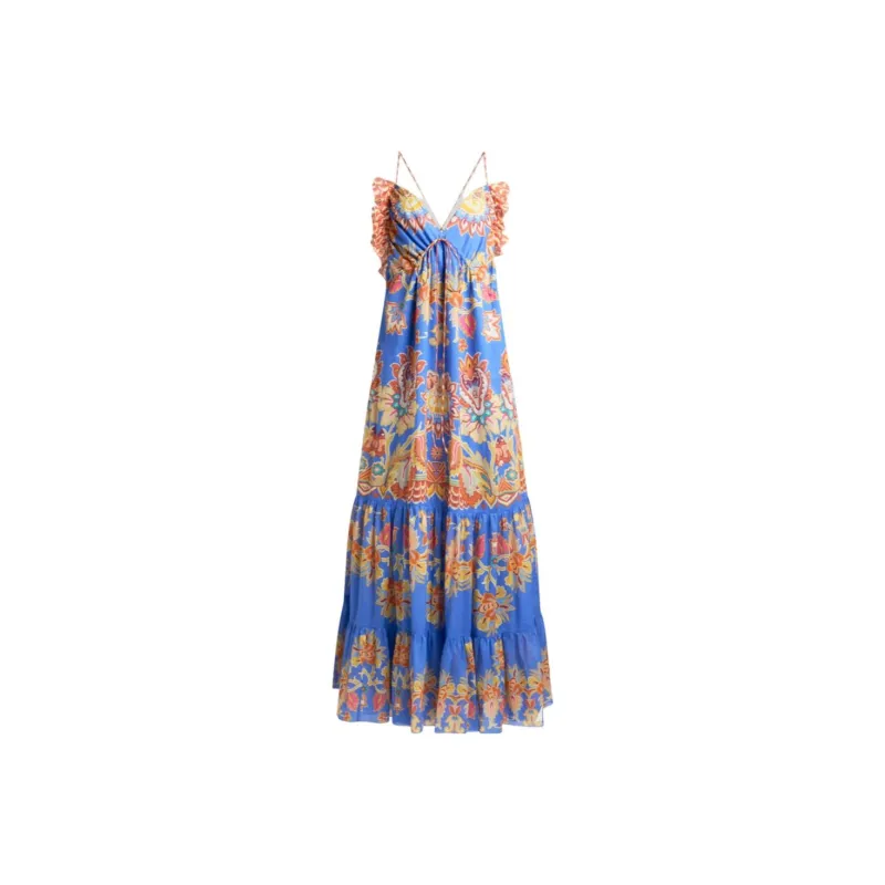 ETRO Slip Dress Women's Pink Blue-0