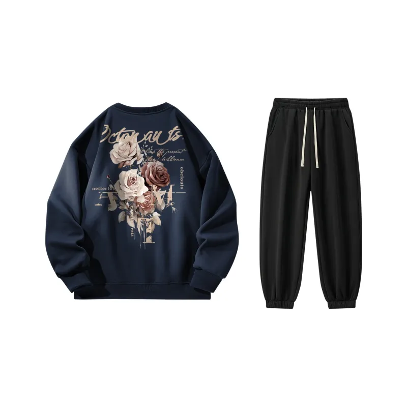 Small Columns Under The Sea Sweatshirt Set Unisex-18
