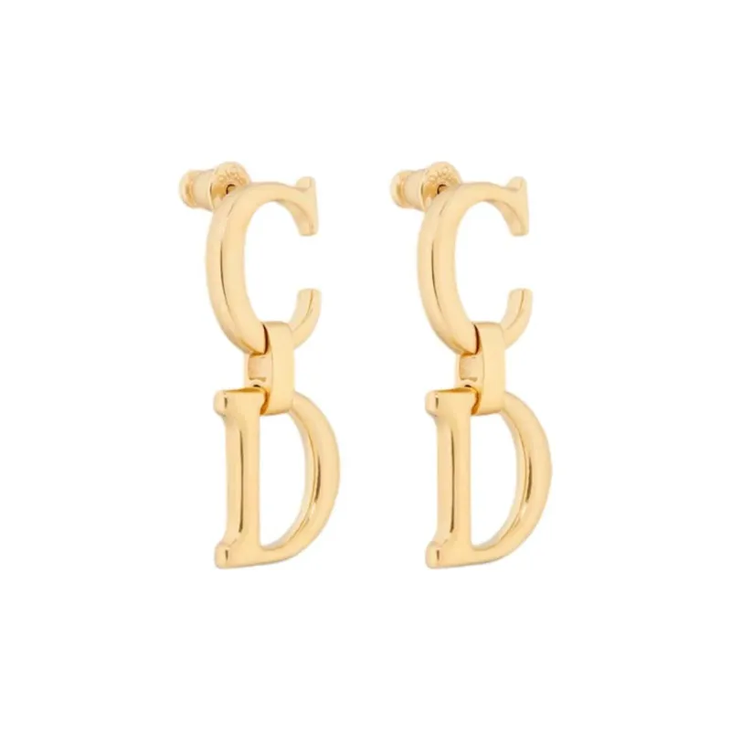 DIOR Metal Earrings Women's Gold-1