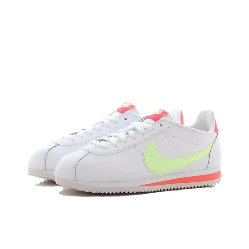 Nike Classic Cortez Leather 'Volt Flash Crimson' Women's-2