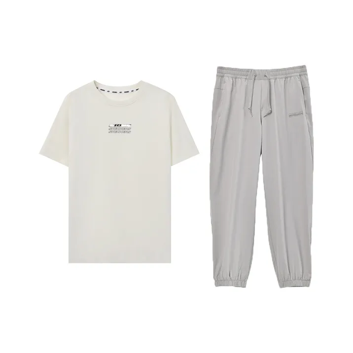 Skechers x Chinatown Market Basic Activity Series Casual Sportswear Men's 2 Piece Set-0