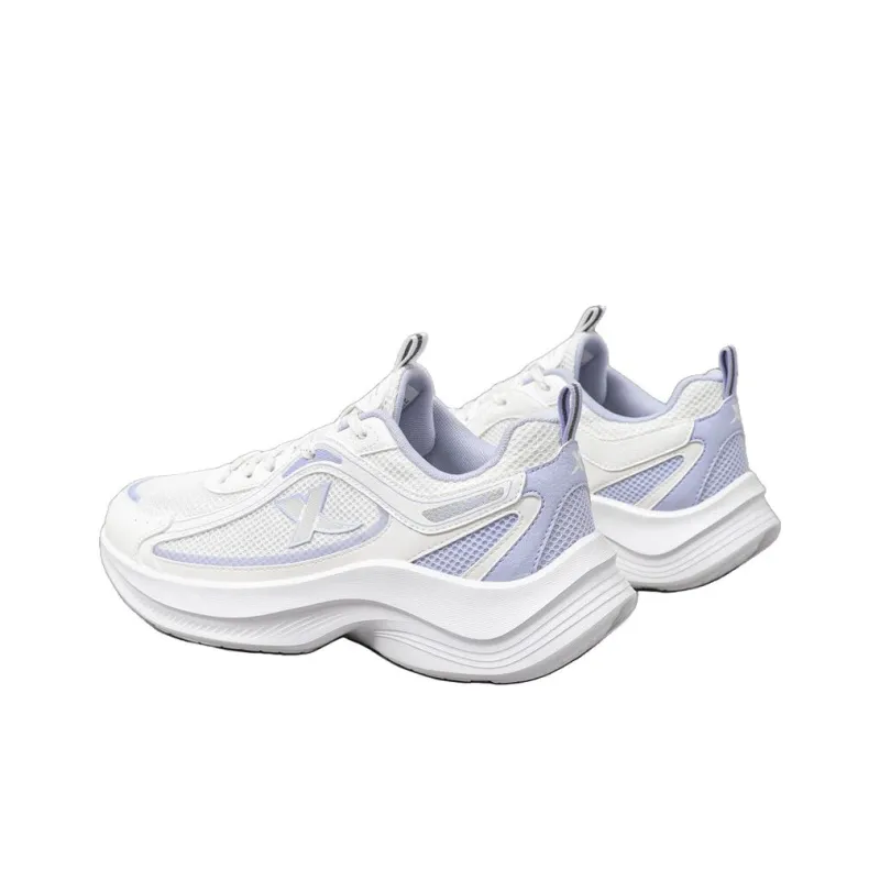 XTEP Slip Resistant, Abrasion Resistant, Breathable Low Top Casual Running Shoes Women's White-1