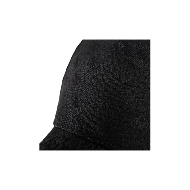 GUESS Polyester Baseball Caps Unisex Black-4