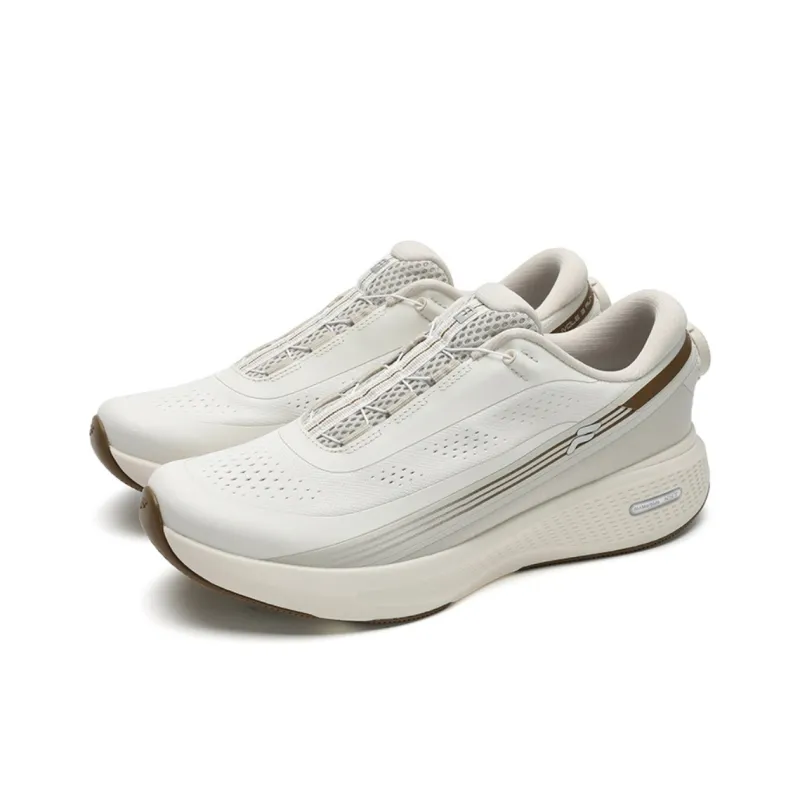 FILA Sports Function Abrasion Resistant Breathable Low Top Running Shoes Men's Micro White-1
