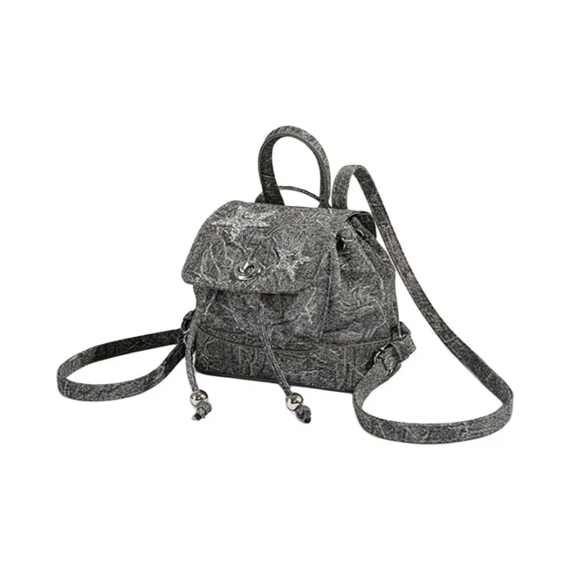 Duoluplo Doron Paul Nylon Fabric Backpack Women's Gray/Blue/Black/Khaki-8