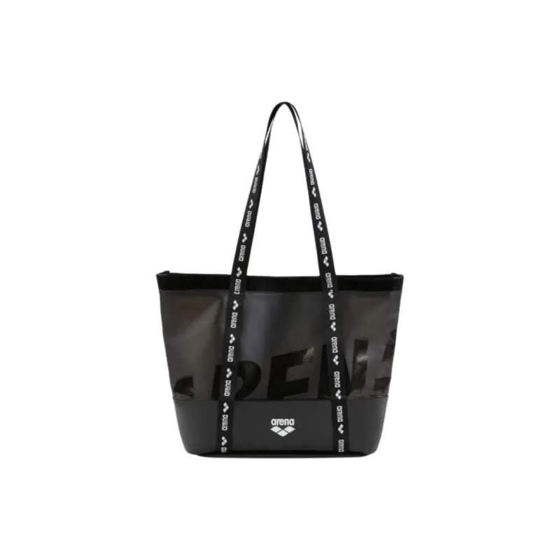 Arena Waterproof Fabric Tote Bag, Shopping Bag, Handbag, Shoulder Bag Unisex Black-0