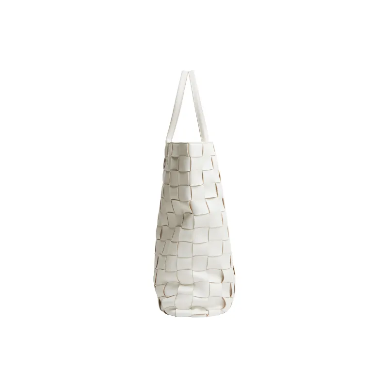 Bottega Veneta CABAT Lambskin Tote Bag, Shopping Bag, Handbag Extra Large Women's White-1