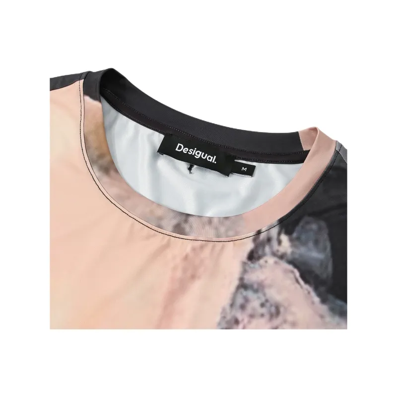 Desigual T Shirts Women's Black With Print-2