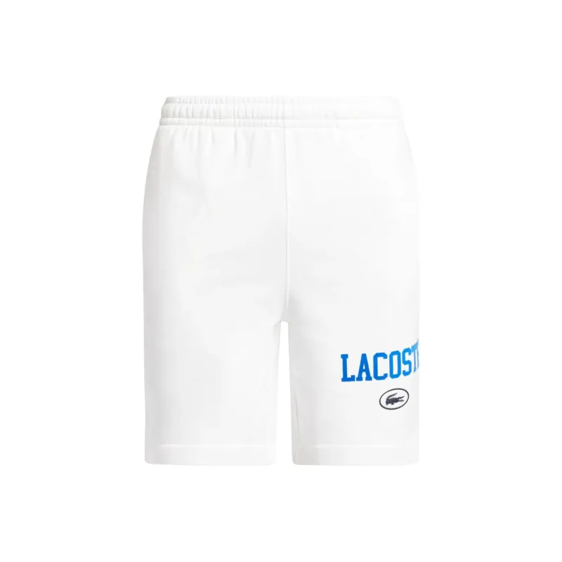 LACOSTE Logo print Organic Cotton Shorts-6