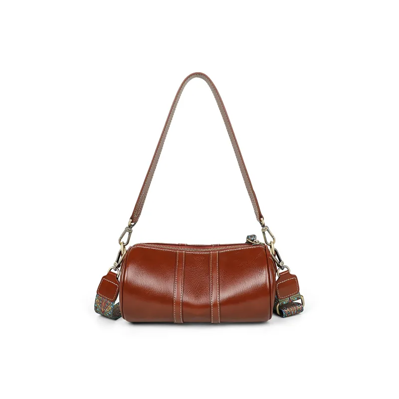 PT'SON Cow Leather Pillow Bag, Underarm Shoulder Bag, Crossbody Bag Women's-12