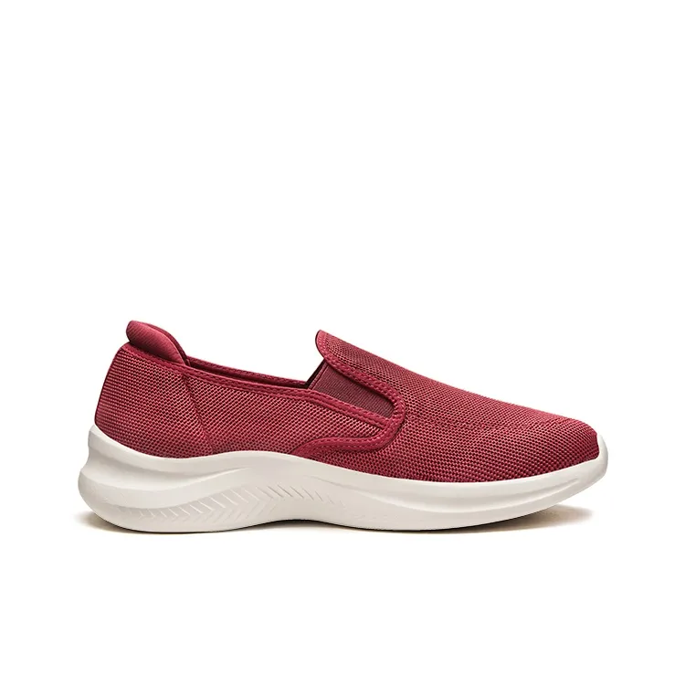 ZULIZ Support Lightweight Low Top Casual Shoes Unisex Black, Red-1