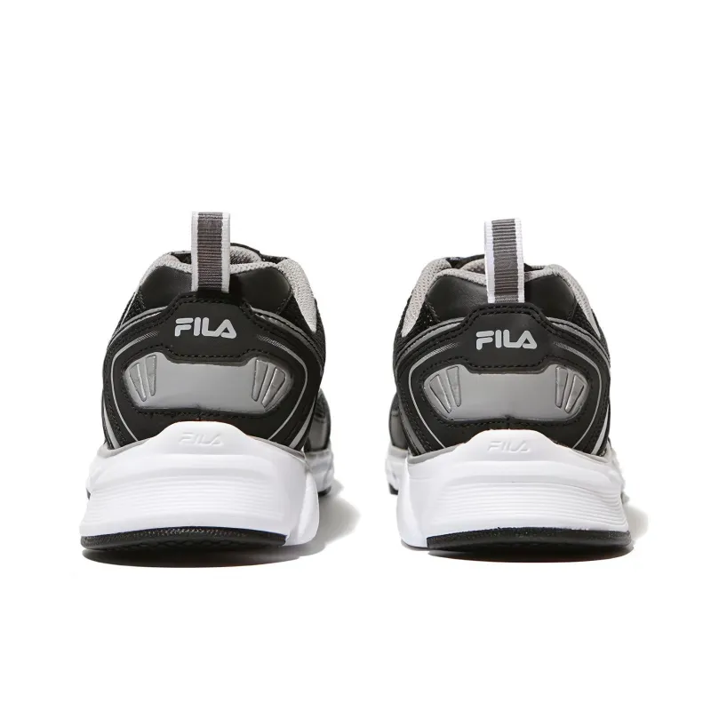 FILA Slip-Resistant Low-Top Casual Running Shoes Women's Black White-3