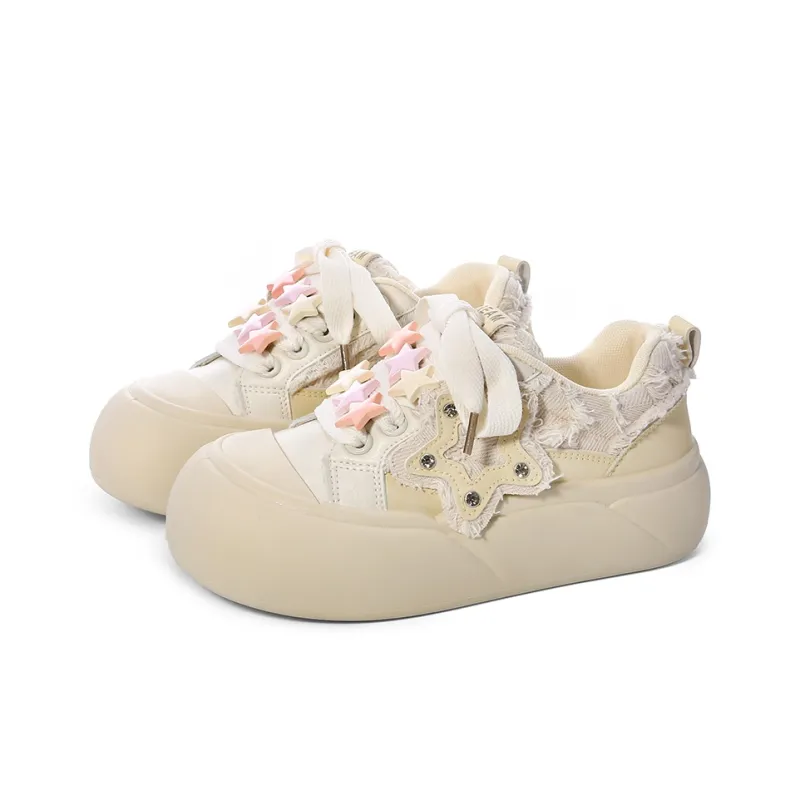 Lovely You Lightweight Cushioning Wear-Resistant Low-Top Skateboard Shoes Women's-38