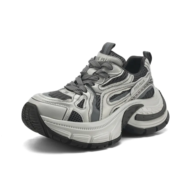 FIVE PLUS Anti Slip Wear Resistant Low Top Chunky Sneakers Women's-1