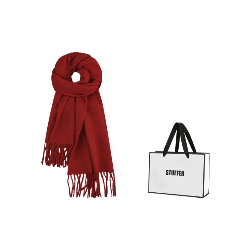 STUFFER 100% Wool Knit Scarves Unisex-2
