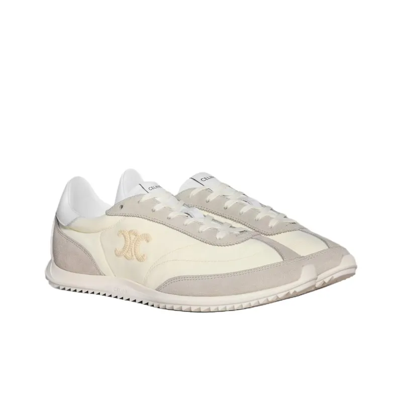 CELINE Racer Low Top Casual Shoes Women's Beige-2