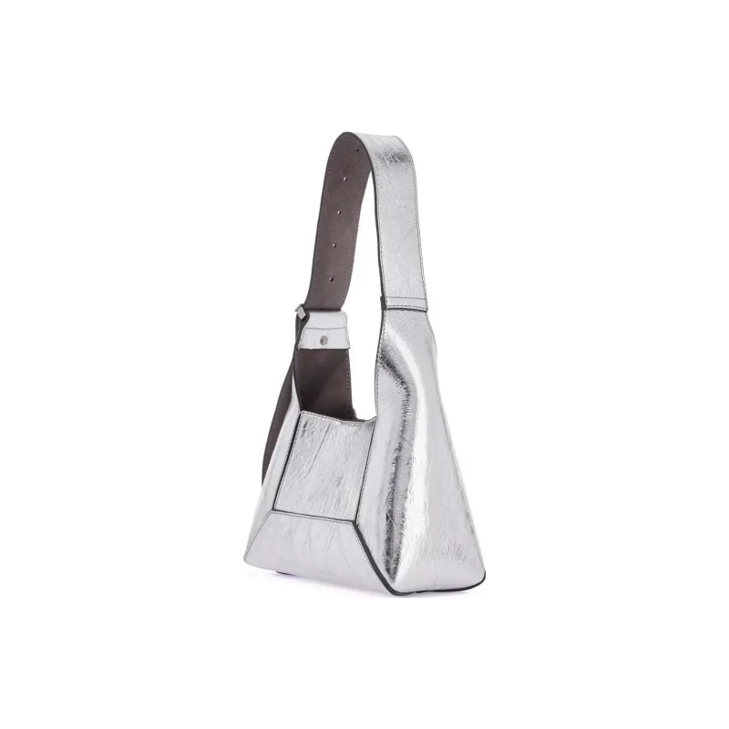 Jimmy Choo Calfskin Shoulder Bag Women's Silver-1