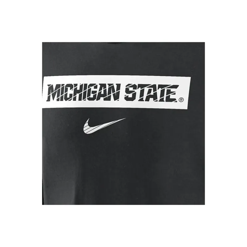 Nike Michigan State Spartans Sideline Men's Nike Dri FIT College Long Sleeve Hooded Top-3