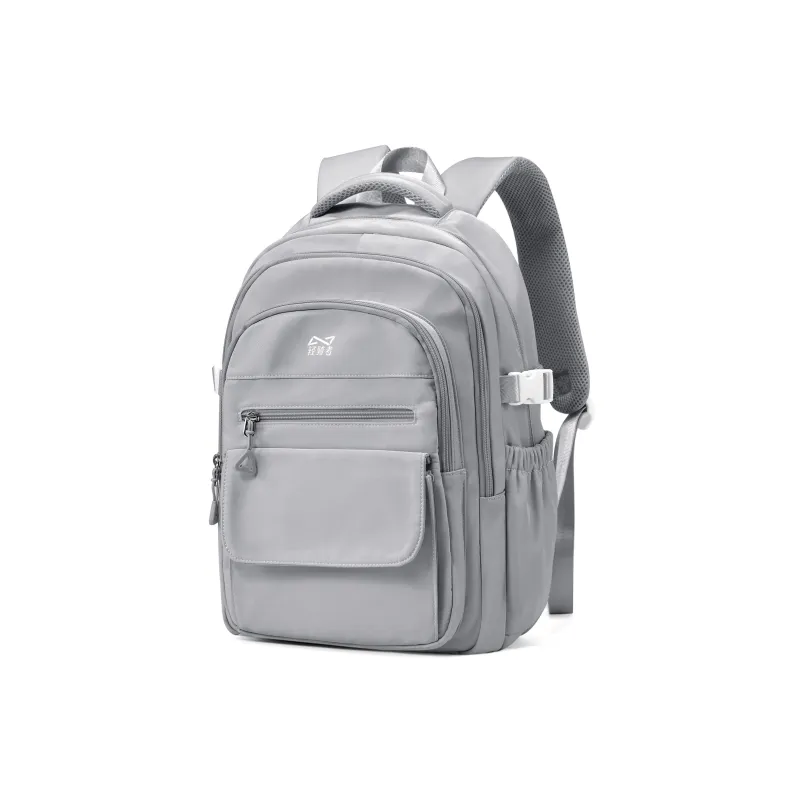 KEYSTREET Fabric Backpack Regular Unisex Ecru/Black/Gray/Blue-1