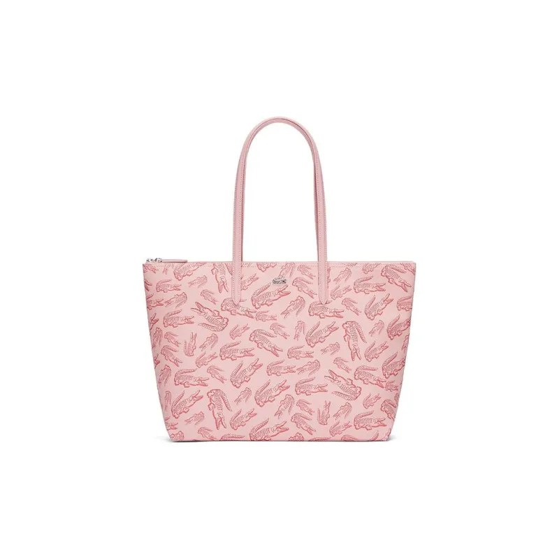 LACOSTE PVC Tote Bag, Shopping Bag, Shoulder Bag Tubas Women's Lip Pink-0