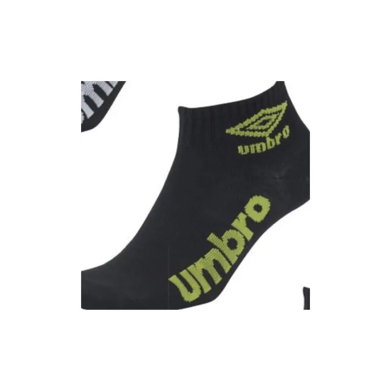 Umbro Ankle Socks Men's 3 Pack Black-1