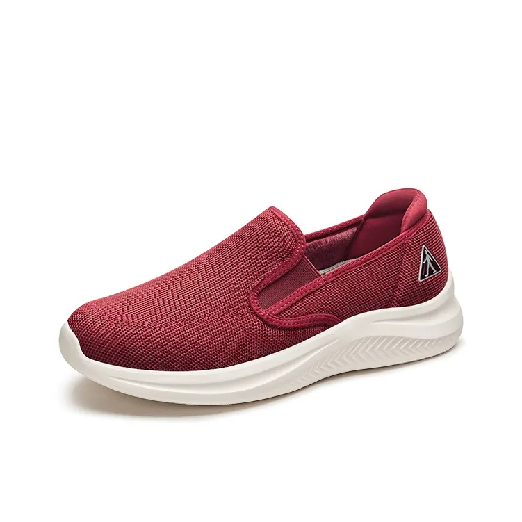 ZULIZ Support Lightweight Low Top Casual Shoes Unisex Black, Red-2