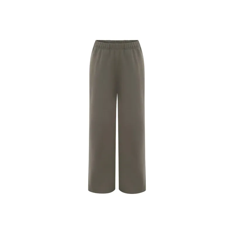 WITH JEAN SS25 Lexa Track Pant Knitted Sweatpants Women's Charcoal Gray-0