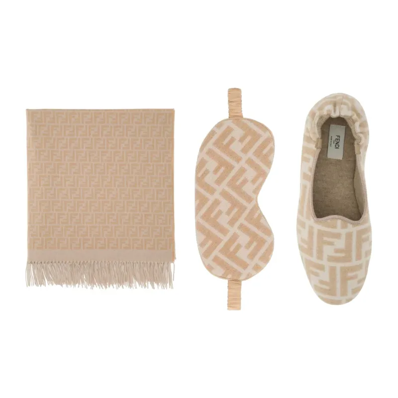 FENDI Knit Scarves Unisex Brown-0