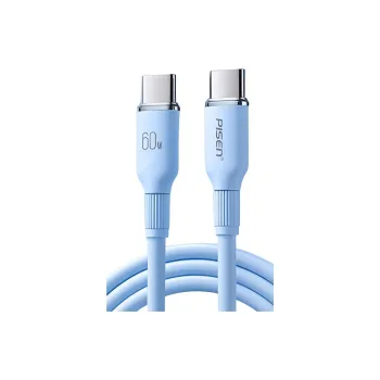 PISEN Fast Charging Cable Apple Liquid Silicone Cable 2m One Drag One Type-c To Type-c PD Fast Charging Cables