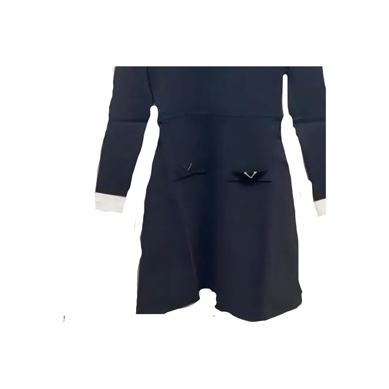 Valentino Long Sleeved Dresses Women's Blue-2