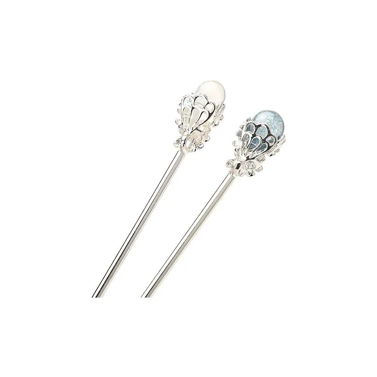 FREE RABBITⅡ Hair Accessories Women's 2 Pcs Set[Multicolor+Ink Wash]-1