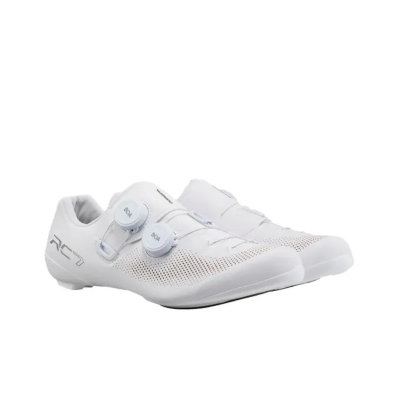 SHIMANO Abrasion Resistant Breathable Low Top Cycling Shoes Women's White-2