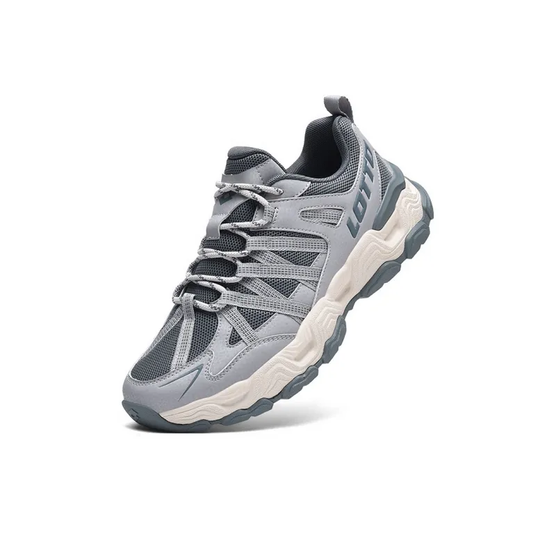 LOTTO Anti Slip Wear Resistant Low Top Hiking Shoes Unisex Mist Gray-2