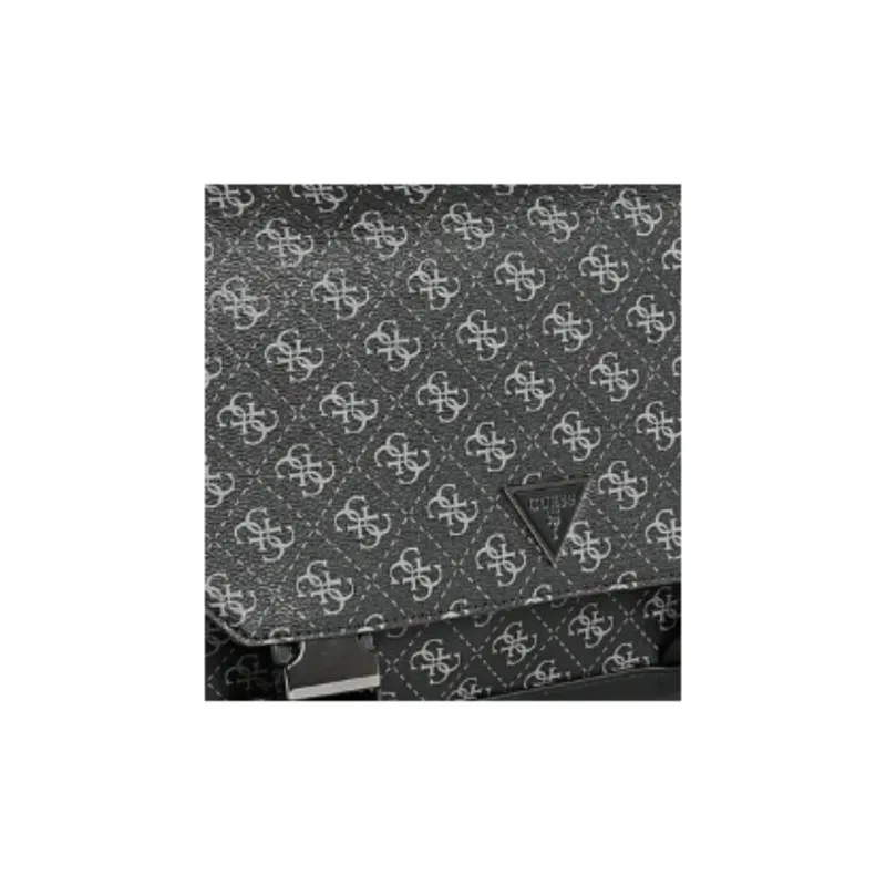 GUESS Polyurethane Messenger Bag Shoulder Bag Men's Black-4